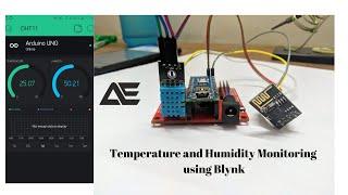 Blynk ESP8266 DHT11 Temperature & Humidity Sensor