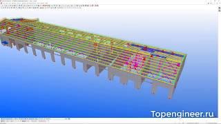 57 Topengineer.ru models. BIM Tekla Structures.