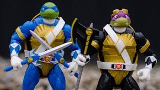 Leo & Don Power Rangers | TMNT X Mighty Morphin Power Rangers  | Hasbro | Figures Review