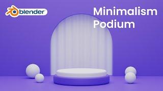 Tutorial Minimalism Podium in Blender