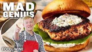 Justin Chapple Makes Blackened Fish Sandwiches with Tartar Sauce | Mad Genius | Food & Wine