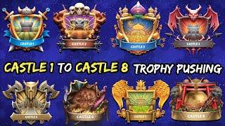 Ultimate Trophy Push From Castle 1 to Castle 9! Castle Crush