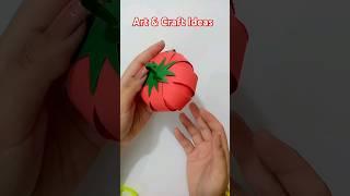 How to Make Paper Tomato | DIY Paper Tomato | 3D Paper Tomato Craft