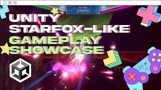 Unity StarFox Rail Shooter - Gameplay Showcase