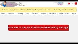 NEW: Now you can run OpenSees via a web app: eSEESminiPy