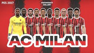 PES 2017 AC MILAN FACEPACK