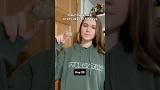Painting a rock every day for 30 days #youtubeshorts #art #fyp