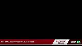 LIVE| Here's an aerial view of crews battling a fire that has damaged homes in the Oakland Hills …