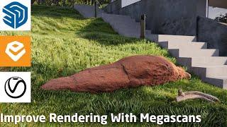 How To Improve V-Ray & Enscape Render For SketchUp With Megascans