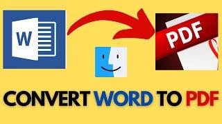 How to convert word to pdf on Mac 