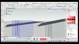 Trim objects in sketchup