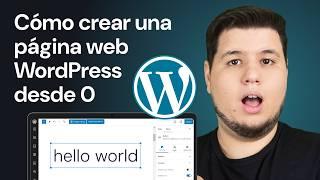 Cómo Crear una Página Web WordPress desde Cero (2024)