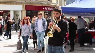 Tears In Heaven - Summertime - What A Wonderful World - Busker - Trumpet Player - Bath, UK