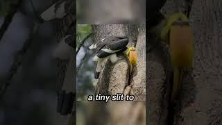 Why This Bird Seals Its Own Wife Inside a Tree!
