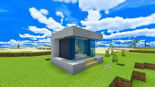 Minecraft: How To Build A Mini Modern House Tutorial | #10