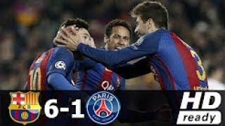 Barcelona vs PSG 6-1 - Goal & Extended Match Highlights| Champions League |08/03/2017 HD