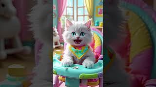 Toddler Vibes Only: This Kitten Demands Snacks Like a Furry Baby 