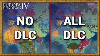 EU4: No DLC vs All DLC - A.I only Double Timelapse