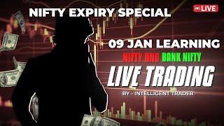 LIVE TRADING NIFTY50 , BANKNIFTY  and CRYPTO | 09/01/2025 | Stock Market For Beginners | Bitcoin