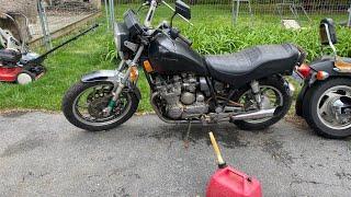 Barn Find 1982 Yamaha Maxim XJ750 Working Out the Bugs and fuel details. Get it to RUN again!