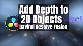 Davinci Resolve Fusion - Depth to 2D Objects and Lens Flares