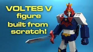 Fully pose-able VOLTES V figure completely handmade