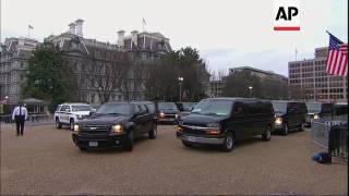 Trump arrives at St. John's Church