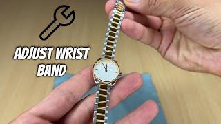 How To Adjust Stainlees Watch Wrist Band