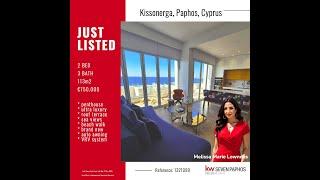 Kissonerga Paphos Cyprus Luxury Penthouse for sale - 2 bed 3 bath - €750,000