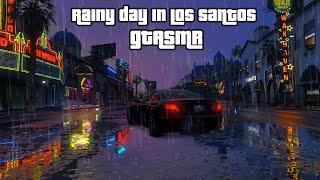 GTA ASMR  A Most Relaxing Rainy Drive in Los Santos ️ Ear to Ear Whispering