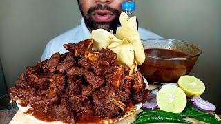 SPICY BEEF GRAVY RICE AND CHILLI EATING SHOW@Hungry Piran