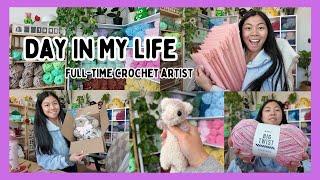 Day In My Life as a Full-Time Crochet Artist  Baby Ferrets, Packing Orders, Daily Routine Vlog 