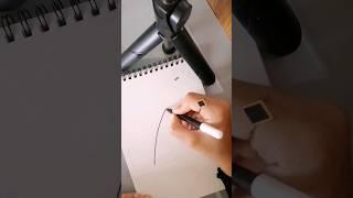 Easy Feather Drawing Hack #shorts #youtubeshorts #drawing