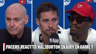 Indiana Pacers react to NBA Finals Game 7  'Our hearts dropped for Hali' - Carlisle | NBA on ESPN