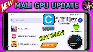 NEW Cemu Emulator V14 For Android - Mali GPU UPDATE | Full Setup For Mediatek and Exynos Device 