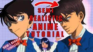 HOW TO DRAW SEMI REALISTIC ANIME intro to lineless and realistic shading