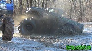 ON THE TRAILS IN BIG MUD TRUCKS!!!