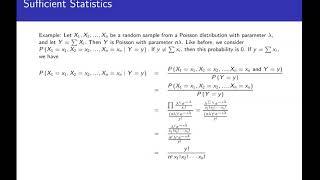 Sufficient Statistics