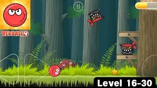 Red Ball 4 - Gameplay Deep Forest Levels 16-30