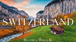 Golden Autumn in Switzerland 4K Nature Relaxation Film - Relaxing Piano Music - Autumn Swiss