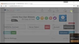 Start your myradiostream.com server