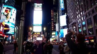 NYC Times Square at night, April 2009