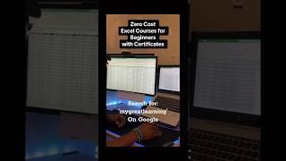 Free Excel Course and Certificate for Beginners #beginners #dataanalysis #datascience #data #