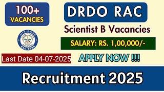 DRDO Recruitment 2025 | DRDO New Vacancy 2025 | No Exam | Govt Jobs July 2025 | DRDO Bharti 2025