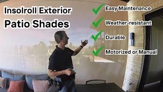 Insolroll Motorized Patio Shades | High-Quality Luxury Shades