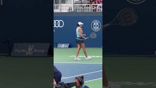 Madison Keys service winner at the 2024 National Bank Open in Toronto