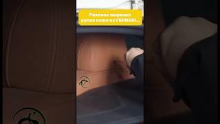 Даже в Ferrari бывает такое. Смотри, как  #жидкаякожаeidechse #шпатлевкаeidechse #eidechse #ремонт