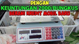 rata rata pengambilan keuntungan perbungkus JUAL SAYUR KELILING PAKAI MOBIL PICK UP @Mujionongevlog