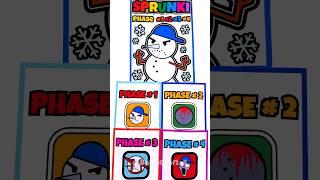 ️️SPRUNKI Cool As Ice Bad Snowman |ASMR Phase 1vs2vs3vs4  squishy#blindbag  #sprunkiincredibox