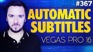 Vegas Pro 16: How To Add Automatic Subtitles - Tutorial #367